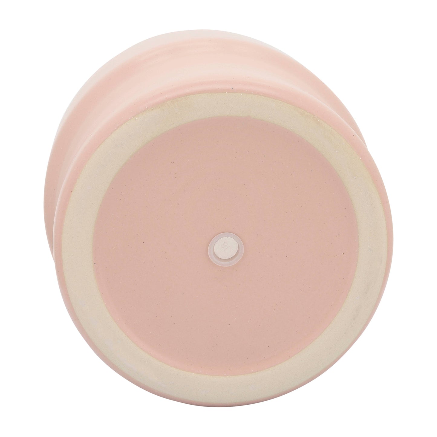 Planters Set of 3 - Pink Ceramic Round Mushroom, 7/9/10 in.
