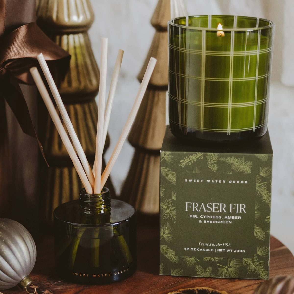 *NEW* Fraser Fir 12 oz Boxed Soy Candle - Christmas Decor