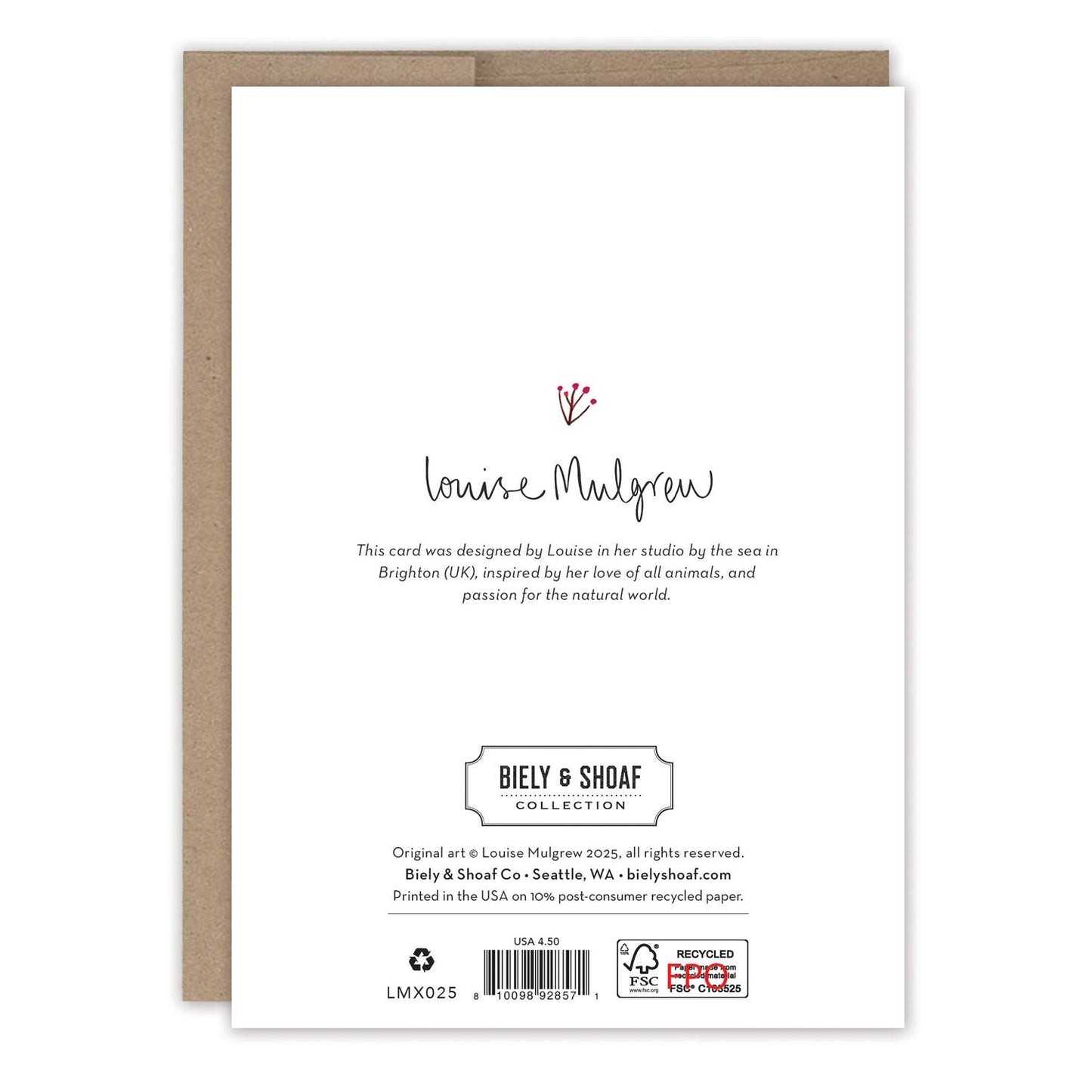 Dachshund Through the Snow Holiday Card