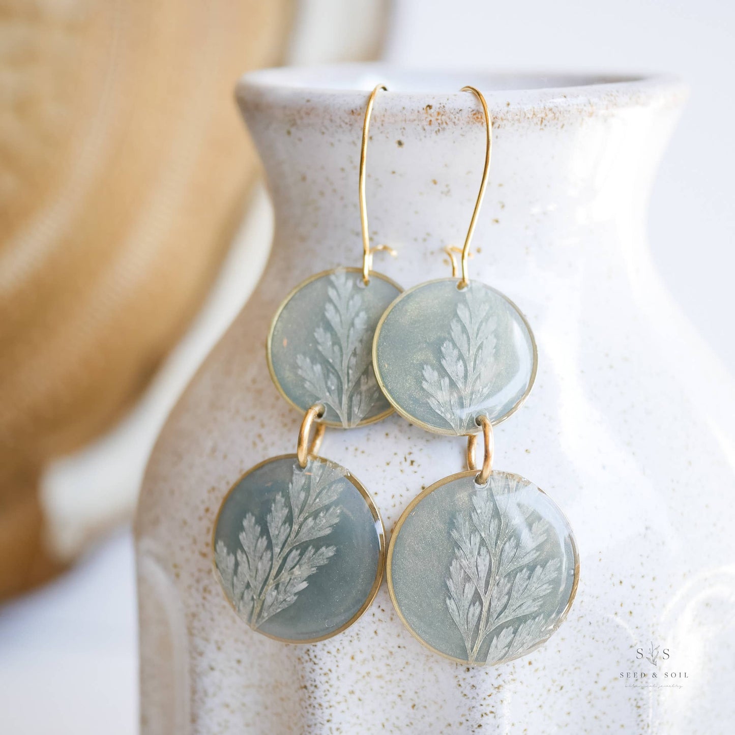 Emerald Fern Boho Babe Earrings