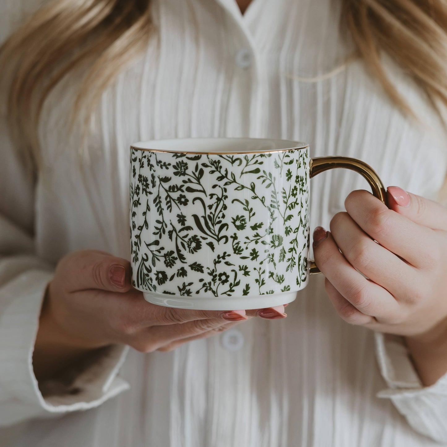 *NEW* Green Floral Coffee Mug - Home Decor & Gifts