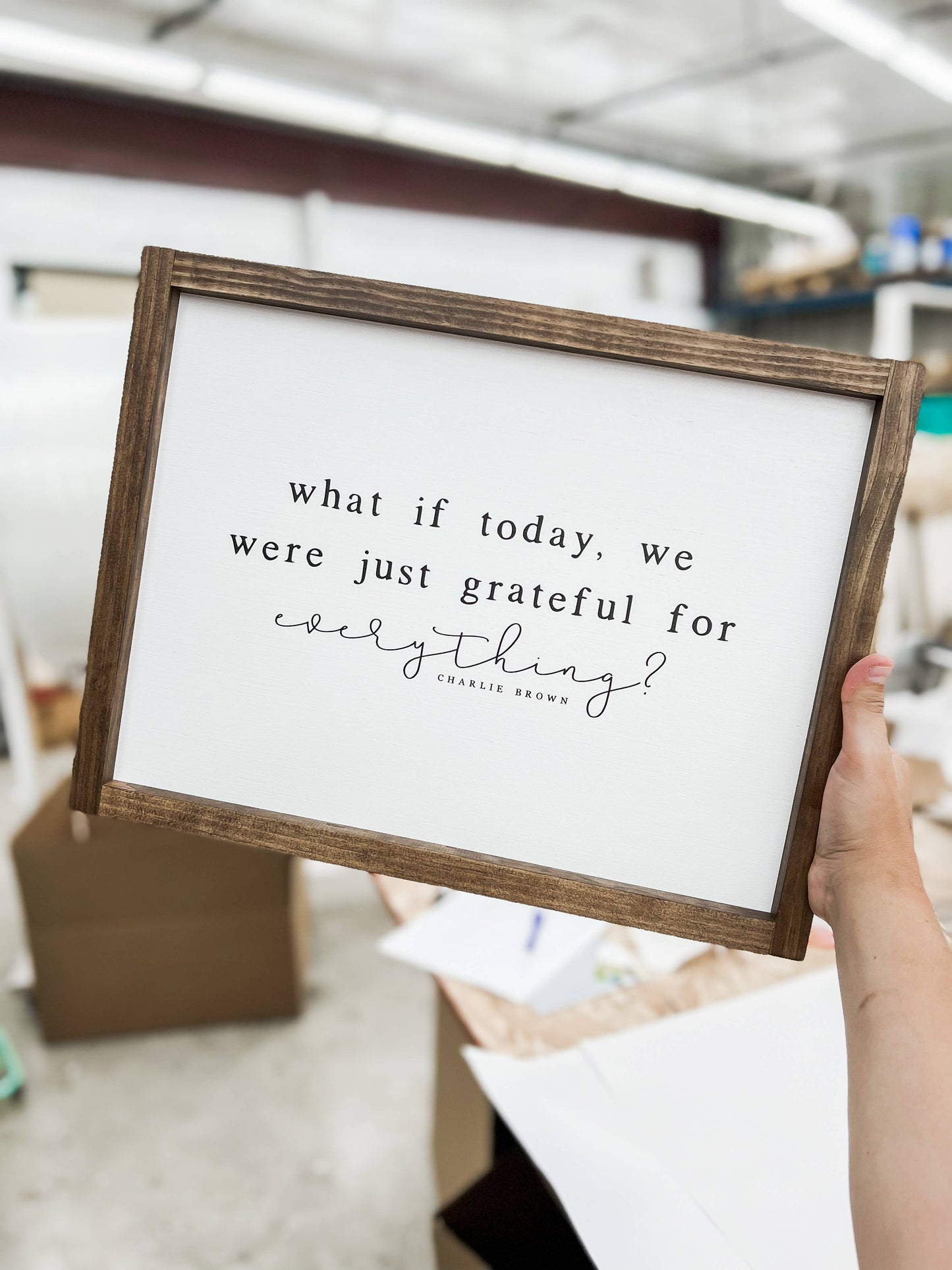 What If Today, We Were Just Grateful | Home Decor