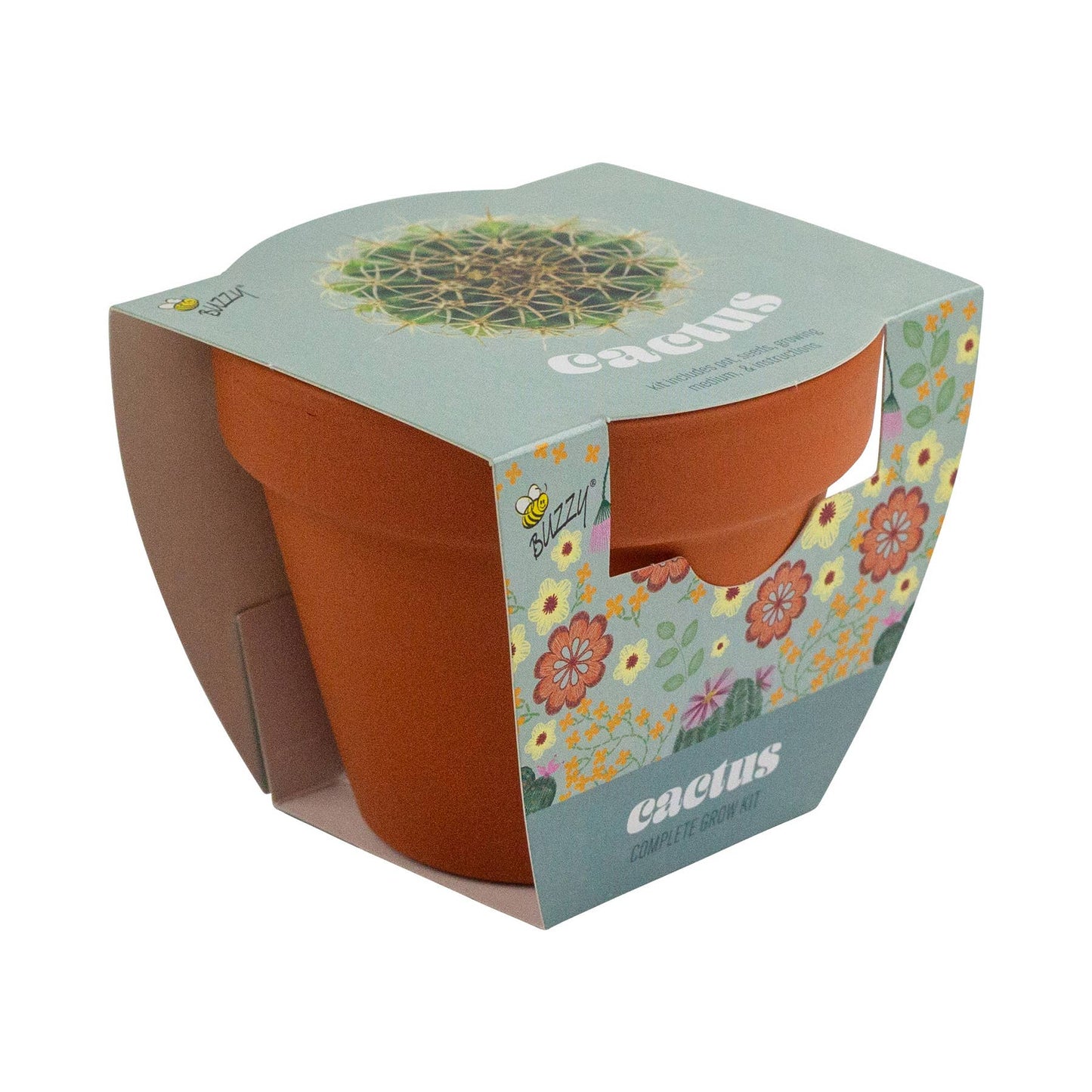 Classic Terracotta Cactus Grow Kit | Indoor Gift | Gift Set