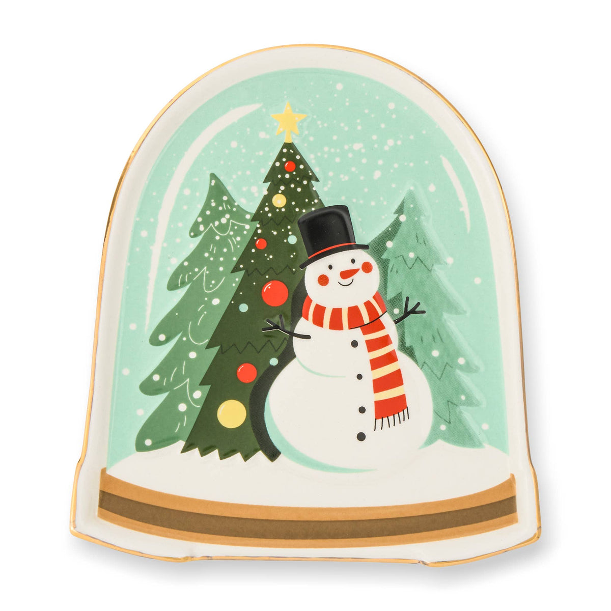 Ceramic Figural Spoon Rest - Snow Globe
