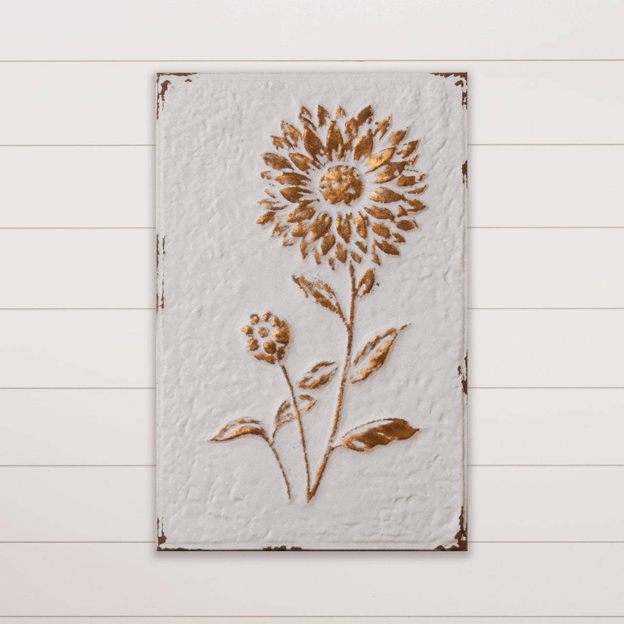 Wall Art - Embossed Gold Sunflower (PC)