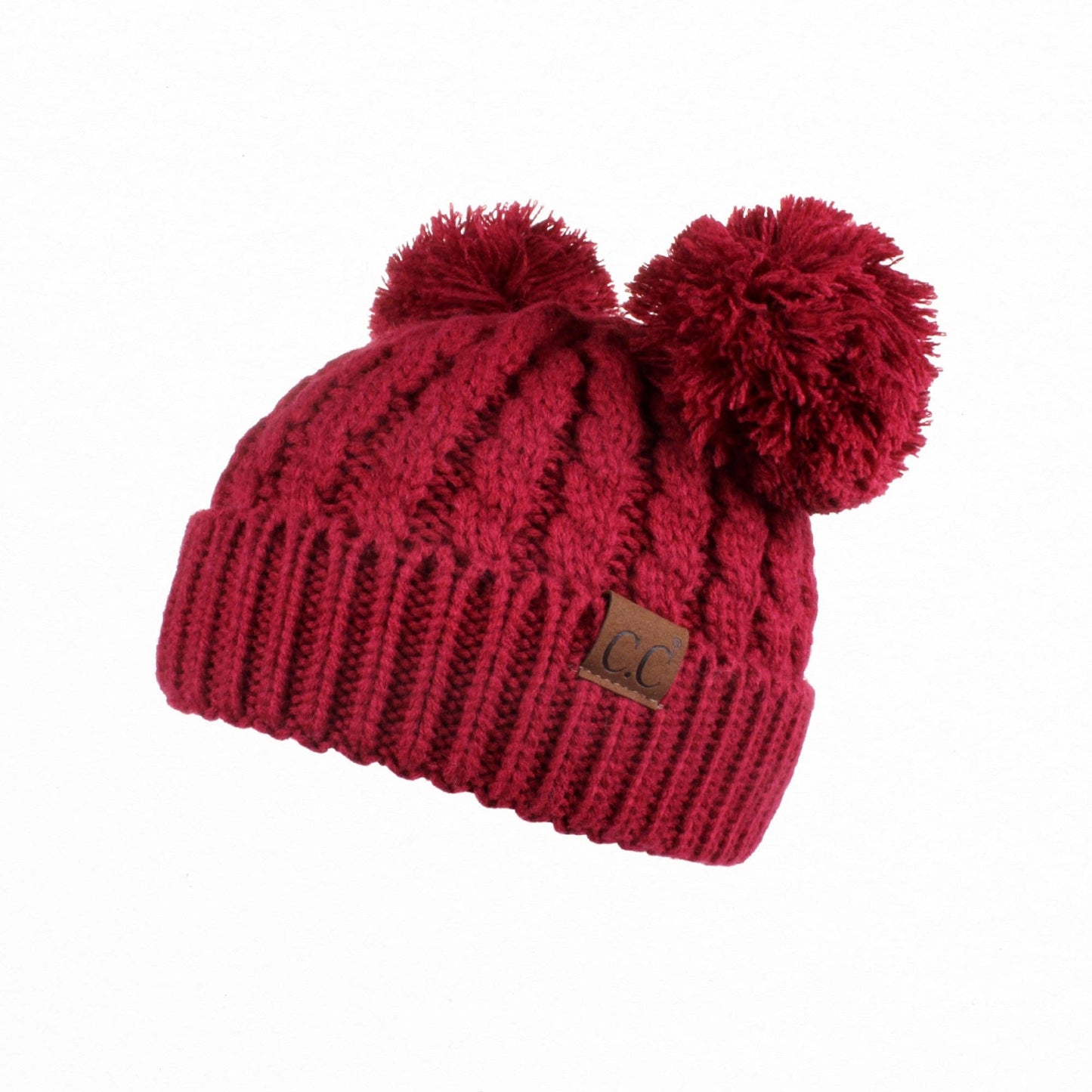 CC Kids Double Pom Beanie KIDS-24 HAT-60