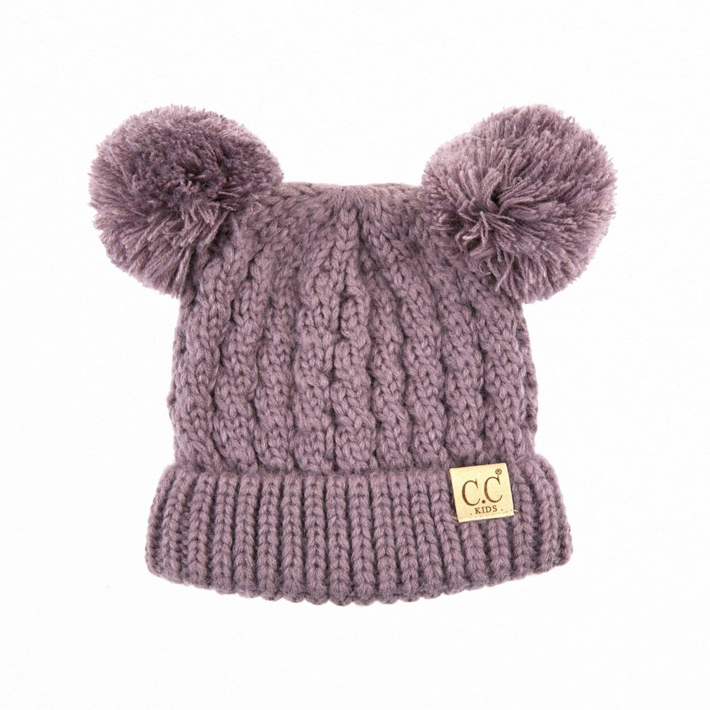CC Kids Double Pom Beanie KIDS-24 HAT-60