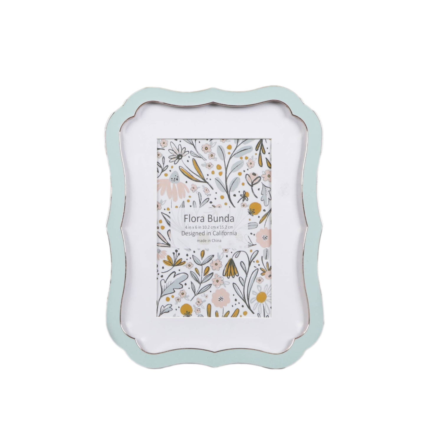 Scalloped Ceramic Picture Frame