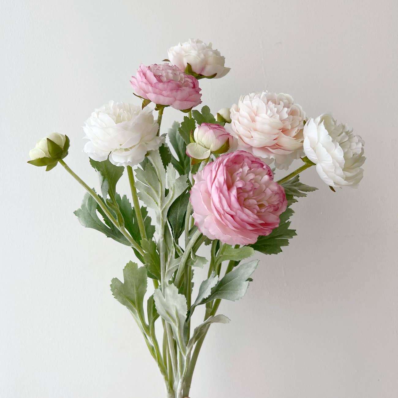 19'' Silk Ranunculus Single Spray Flowers, Spring Ranunculus