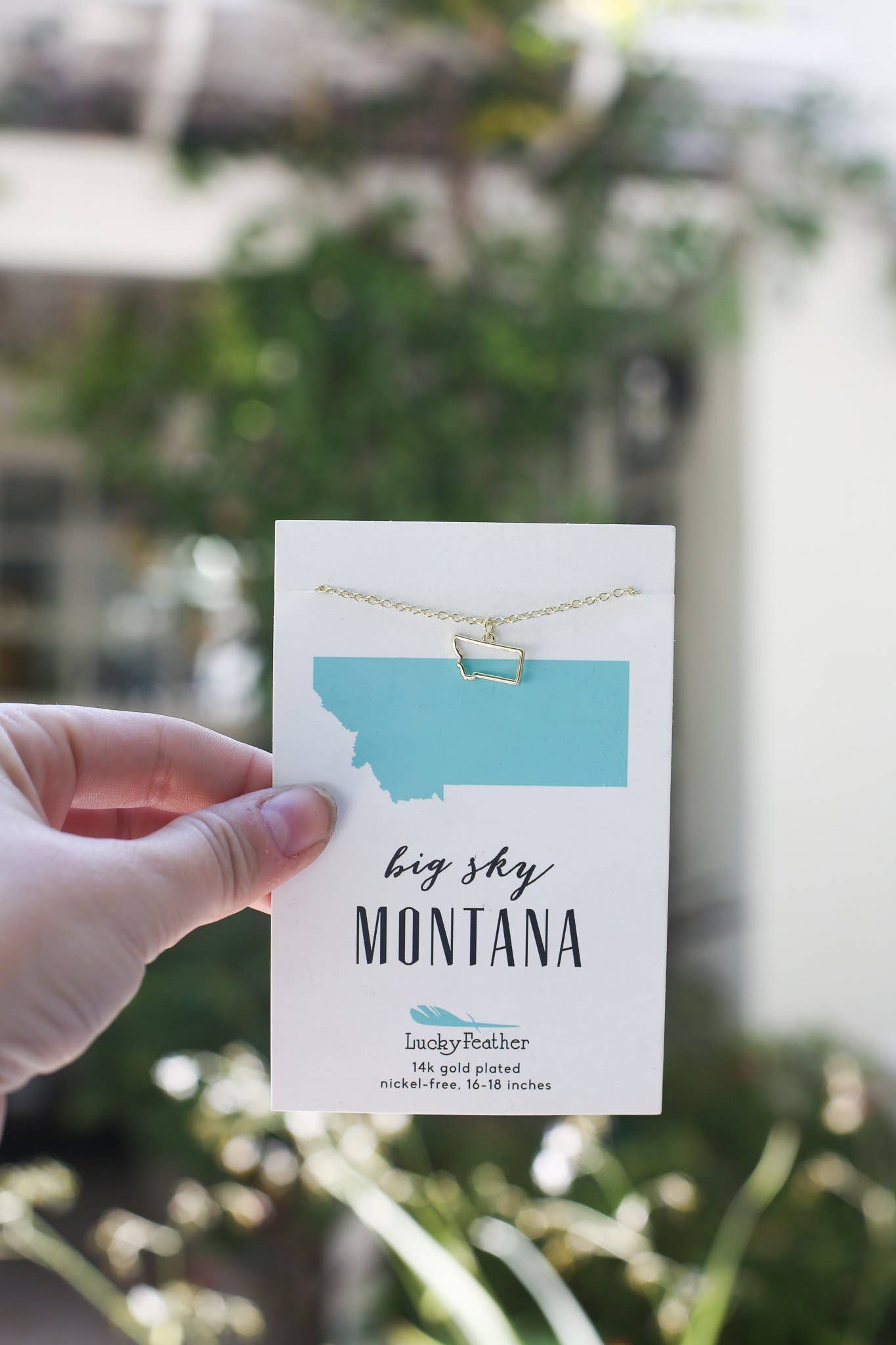 State Necklace - Gold - MONTANA
