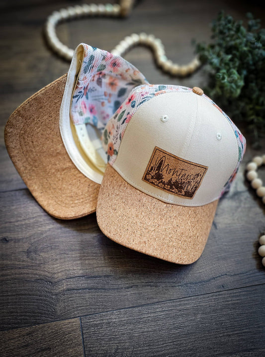 Cream Floral Cork
