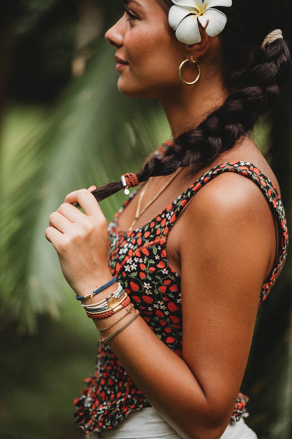 "Imagine" Gold Rainbow Hair Tie Bracelets