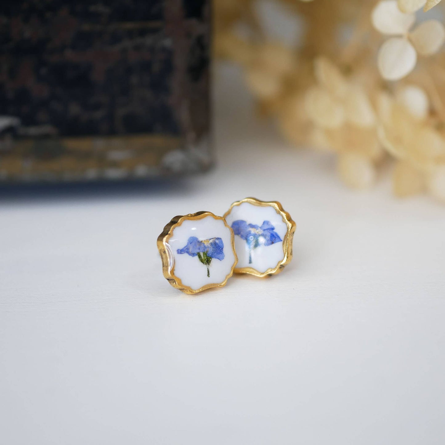 Heirloom Square Studs