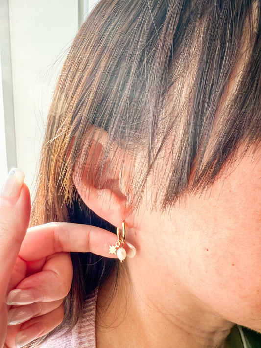 Pearl Star SS Earring
