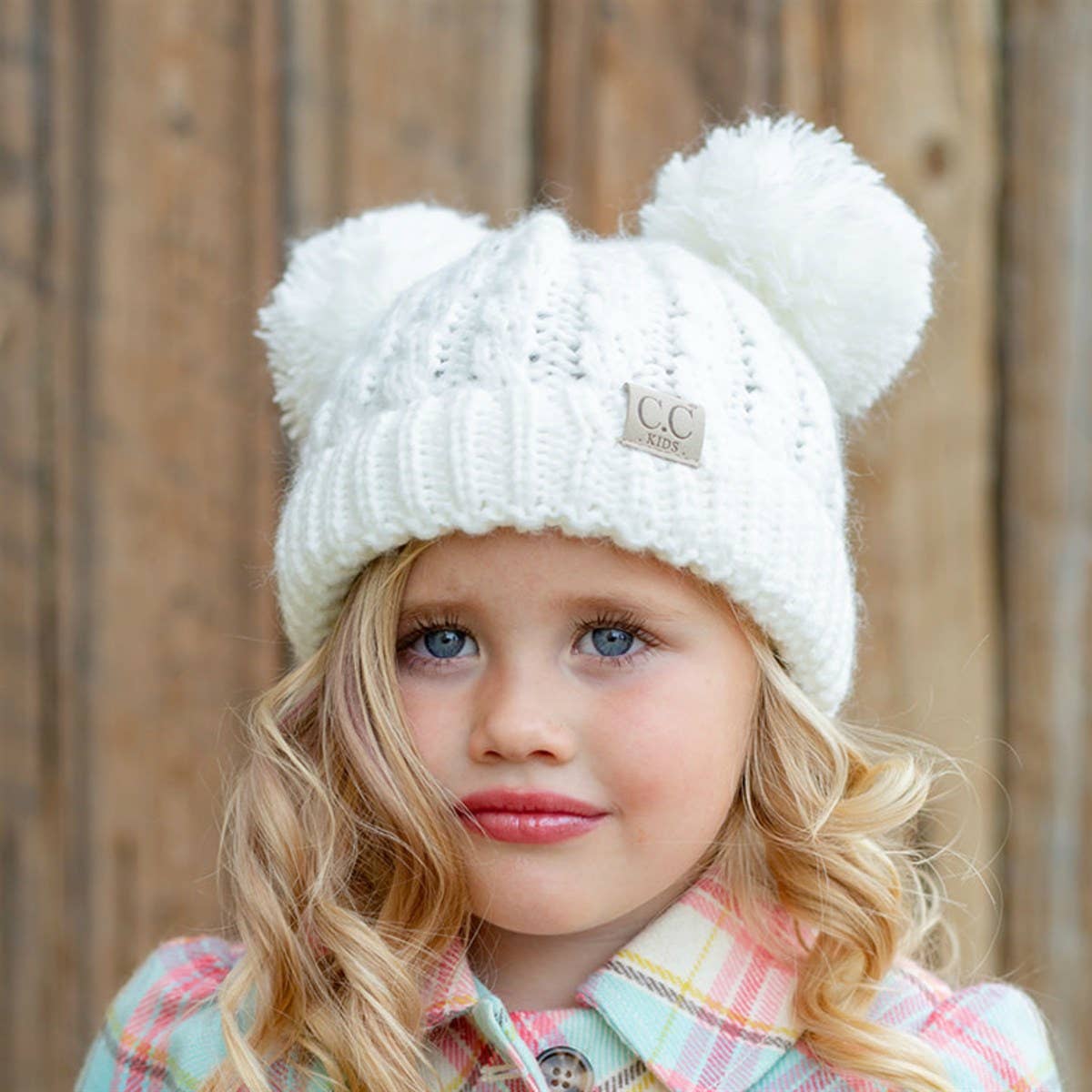 CC Kids Double Pom Beanie KIDS-24 HAT-60