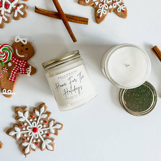 HOME FOR THE HOLIDAY |HOLIDAY CANDLE | 100% SOY WAX | 8 OZ