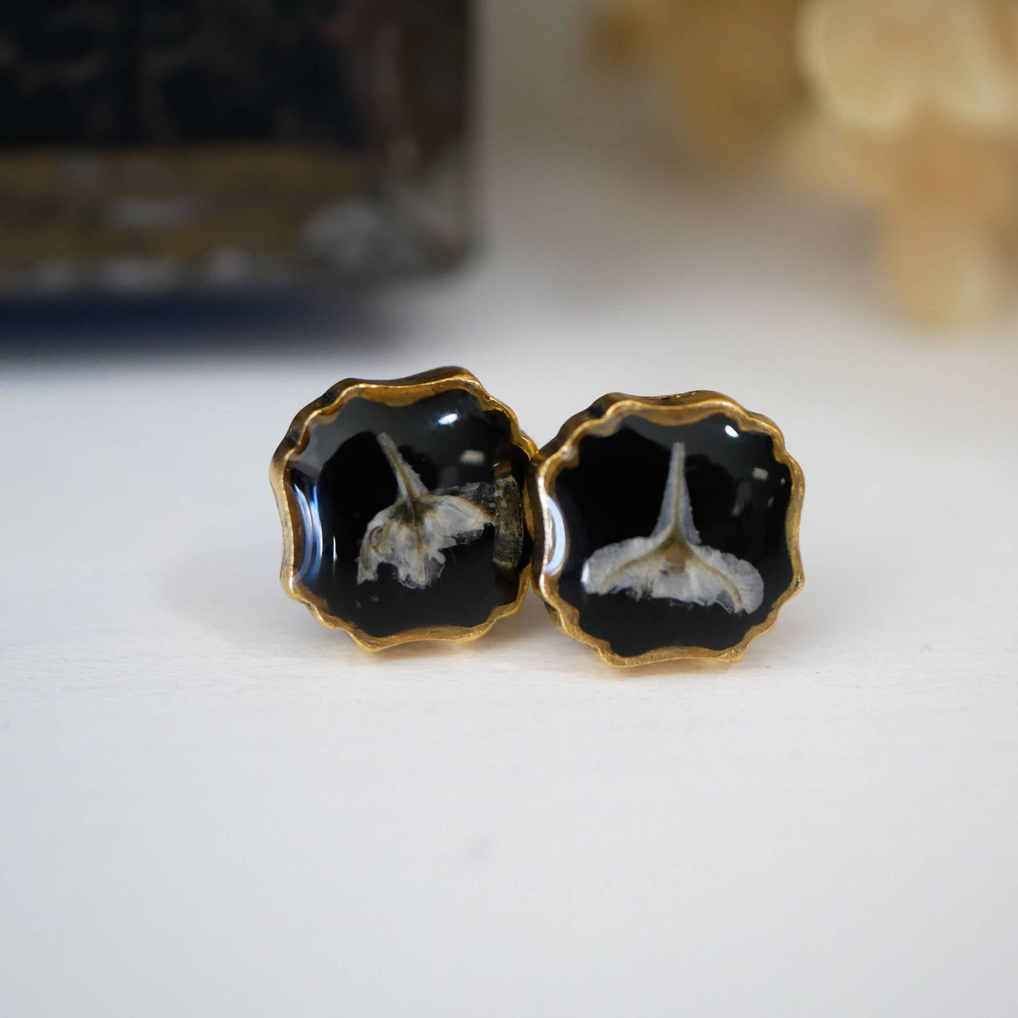 Heirloom Square Studs