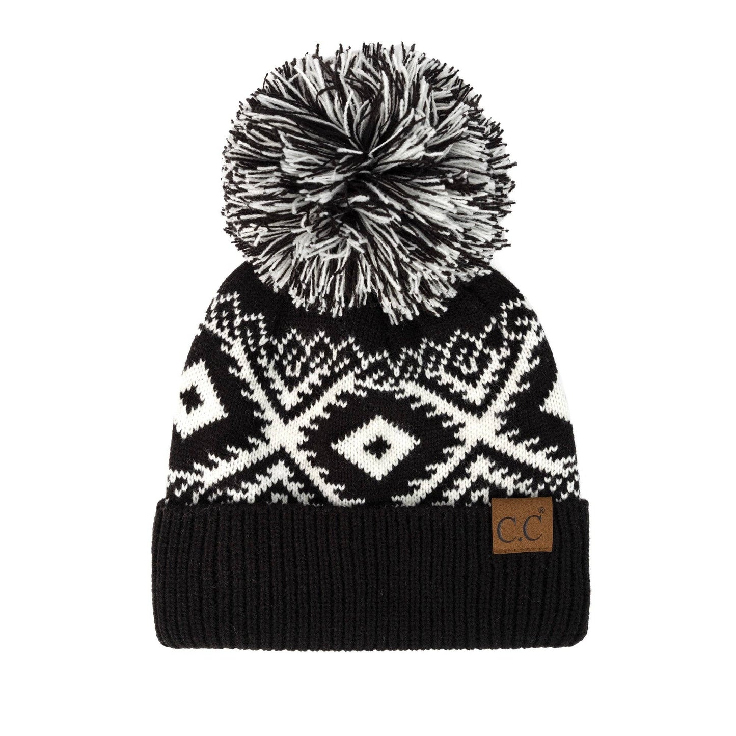CC Aztec Print Beanie ( HAT-4017 )