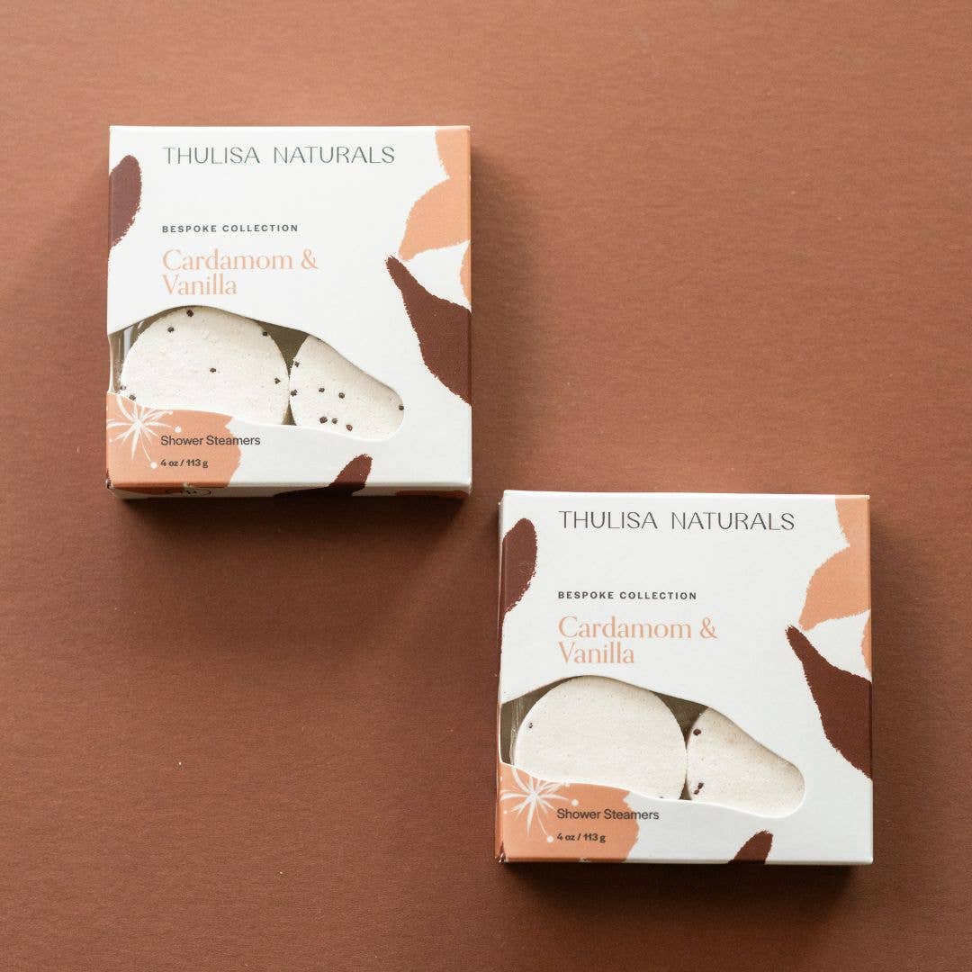 Fall Shower Steamers | Cardamom + Vanilla | 4 pack gift set