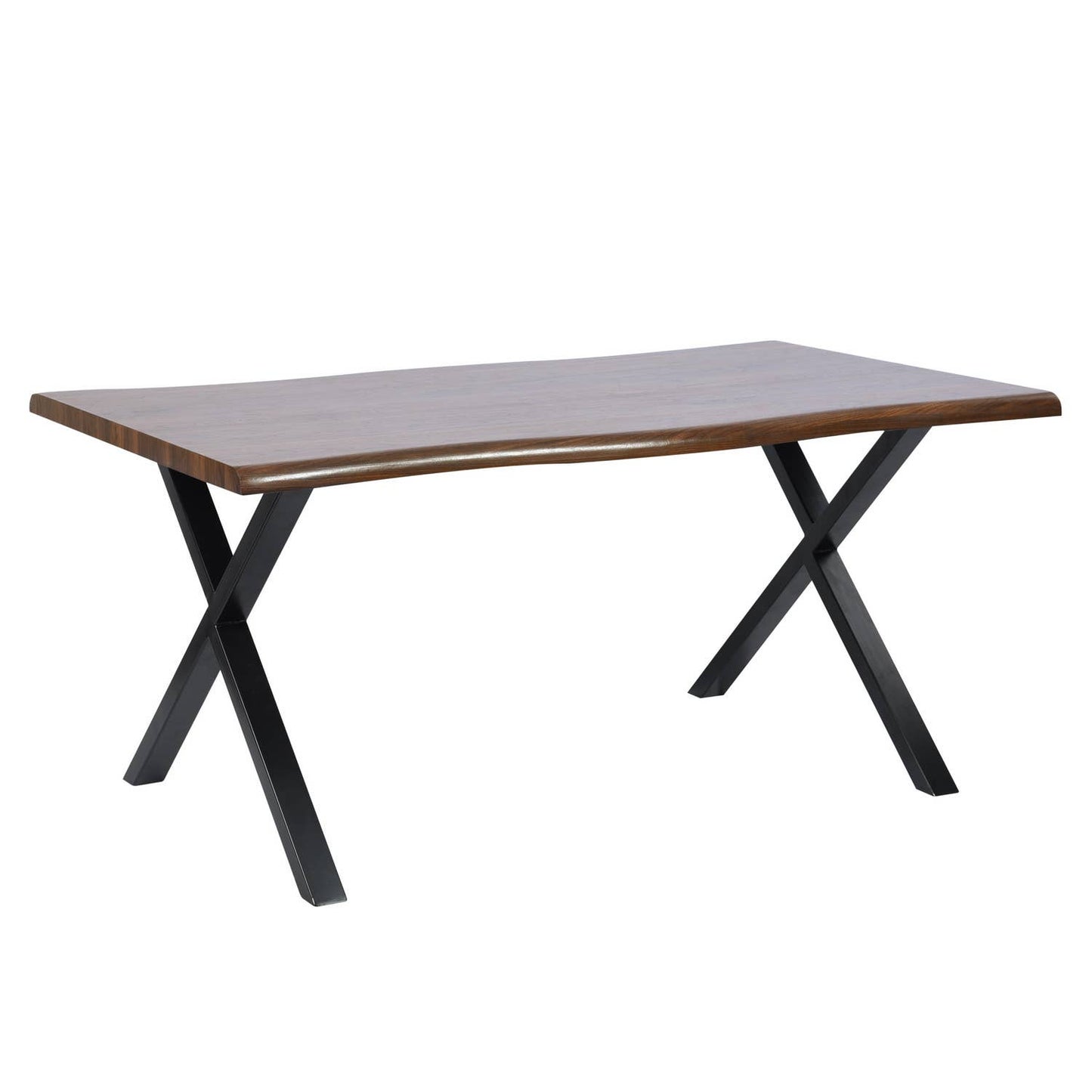 63in Dining Table with Wave-Edge for Family Christmas