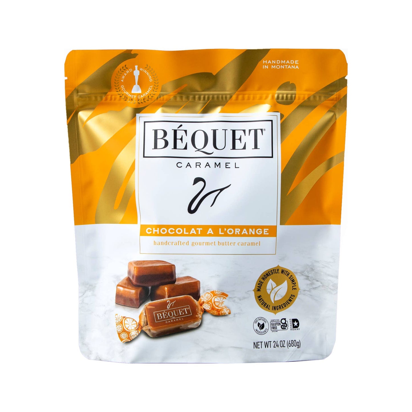 Béquet Gourmet Caramel 24 oz Resealable Pouch