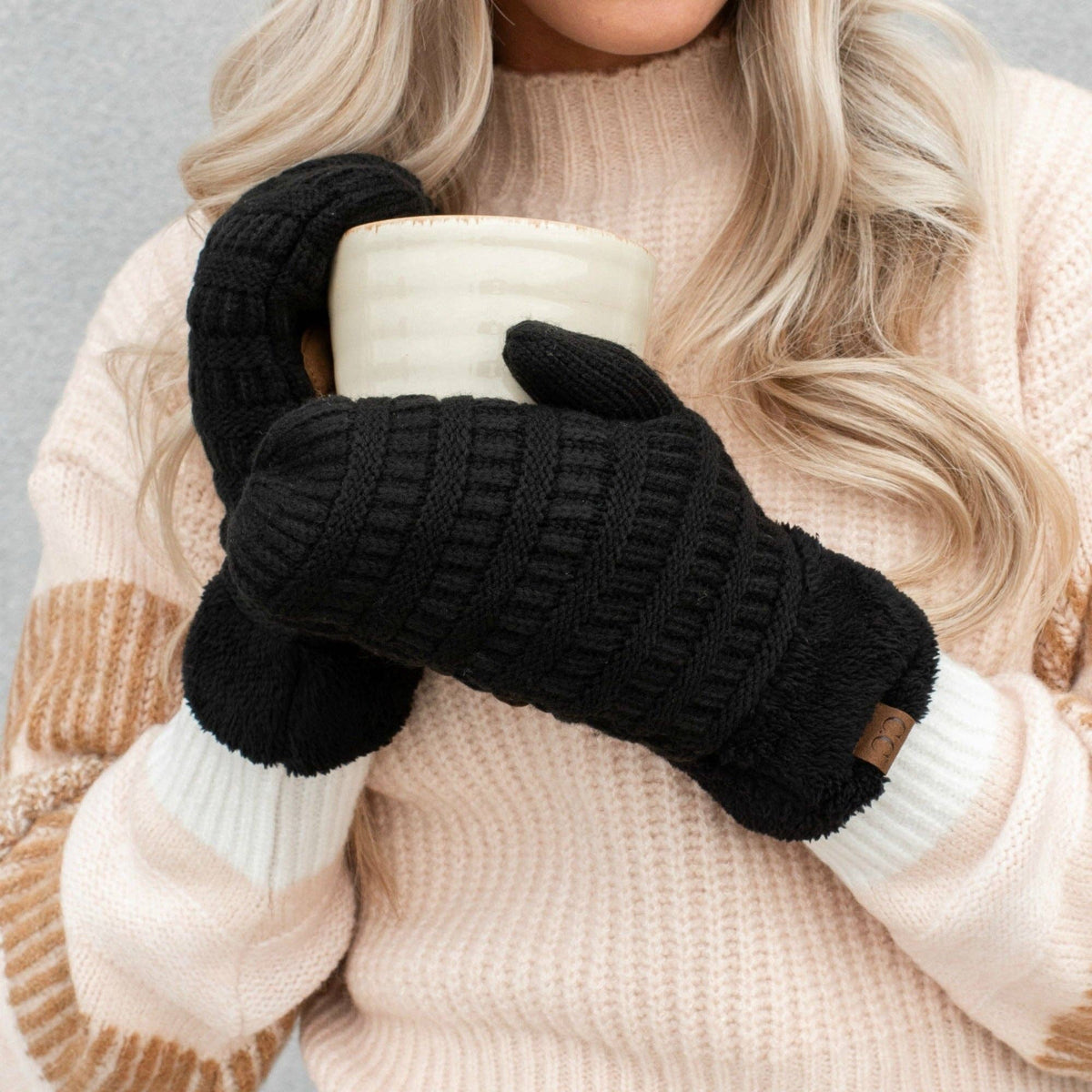 CC Sherpa Lined Mittens | 2 Sizes ( MT-25 ) ( JUNIOR-MT-25 )