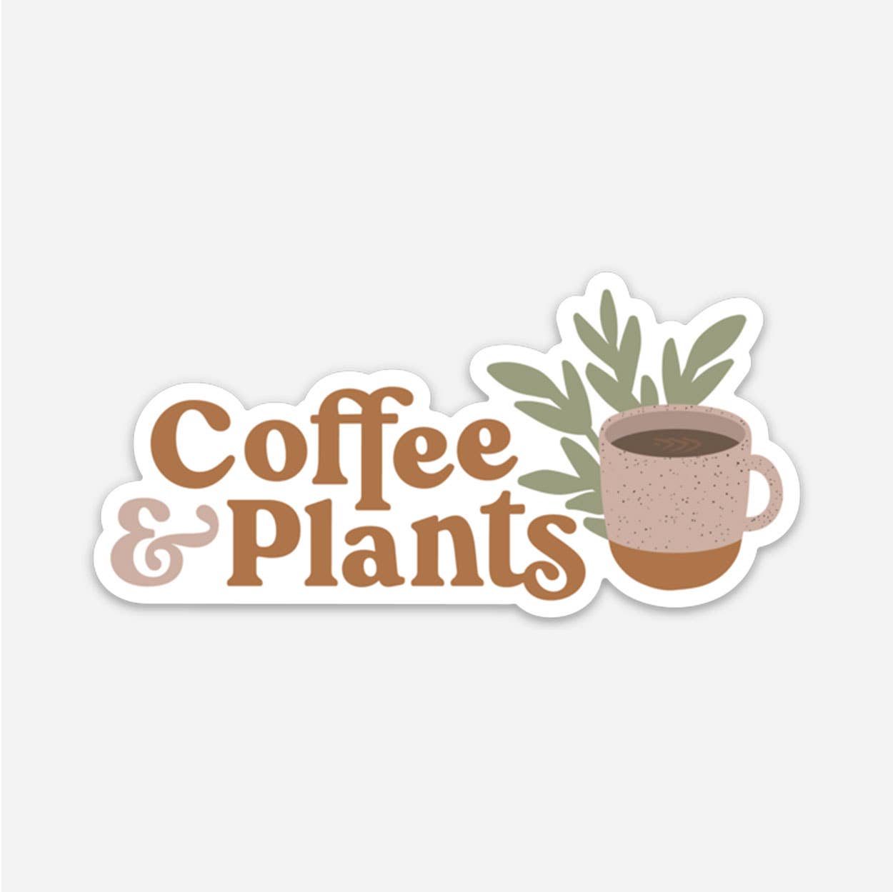 Coffee & Plants Sticker