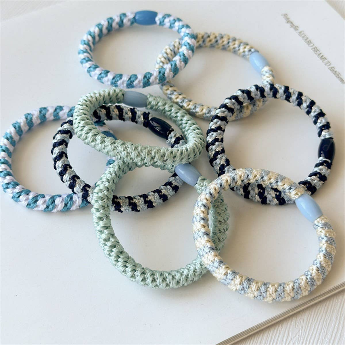 BOXED SMALL FRESH MIXED COLOR HAIR TIE 8-PIECE SET_CWAHA2438