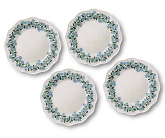 Hydrangea Melamine Dinner Plates