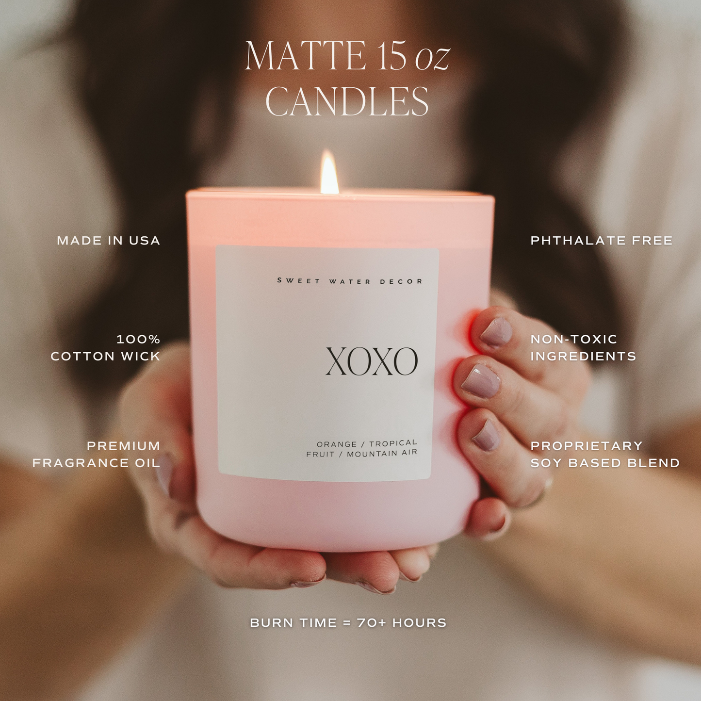 *NEW* XOXO 15 oz Soy Candle, Matte Jar - Valentine's Day