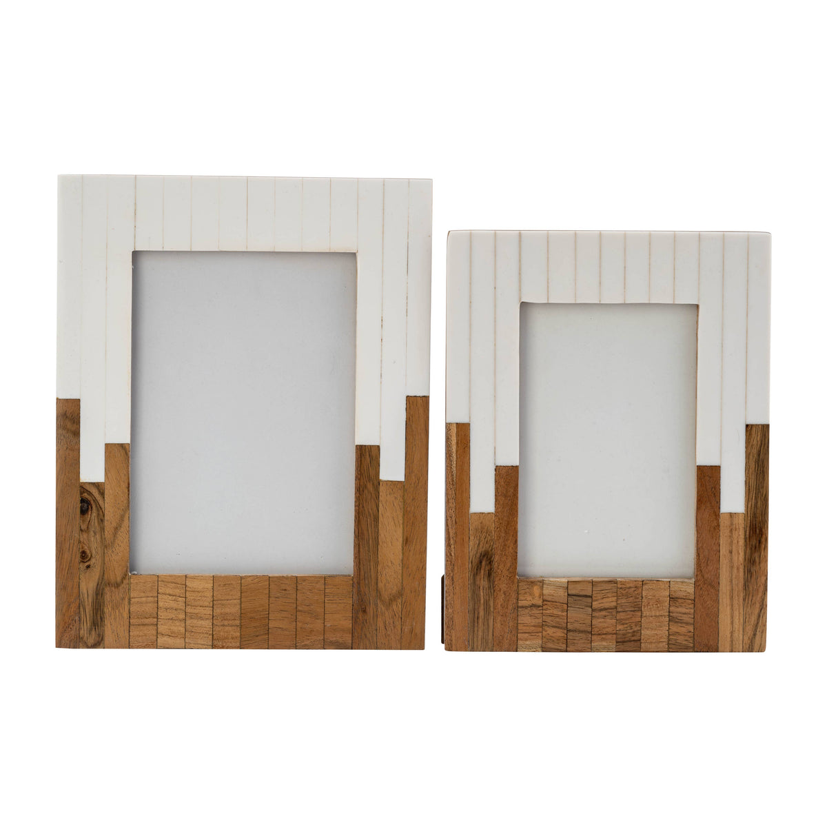 Resin 2-Toned Picture Frame - Natural/White, 5x7 in.