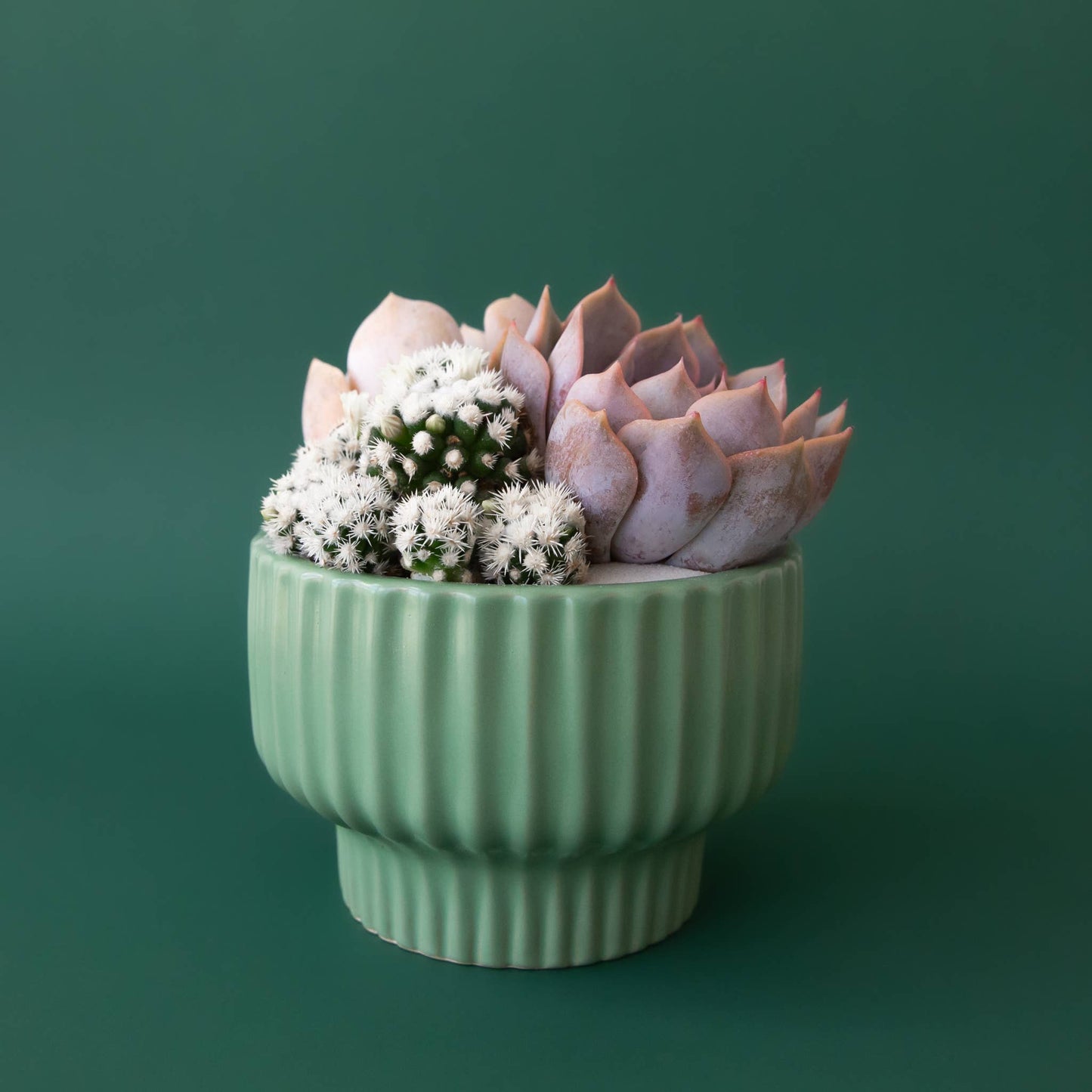 Presley Pedestal Planter | Jade