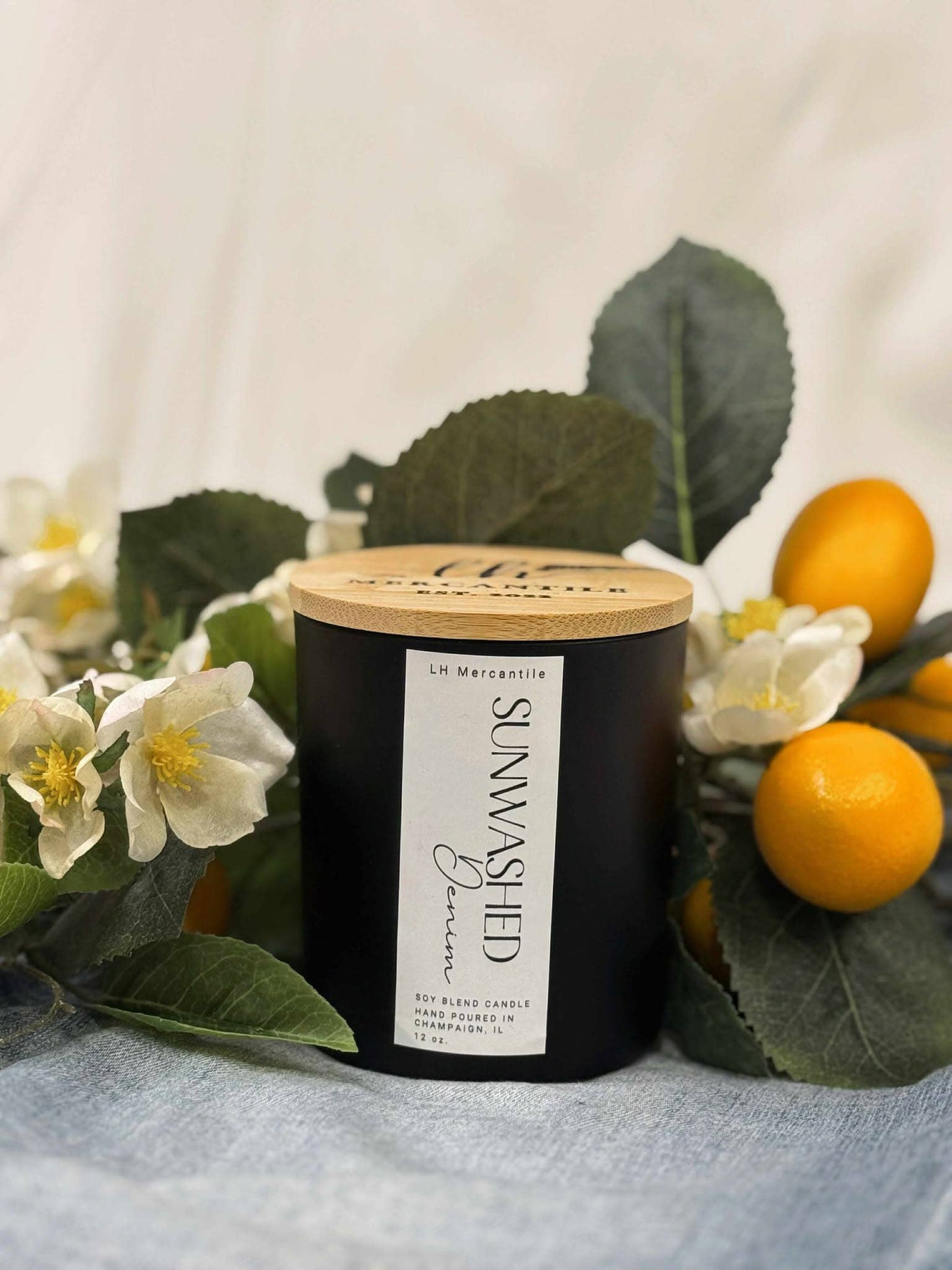 Sunwashed Denim Luxury Candle