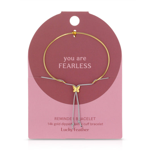 Reminder Bracelet (New) - Fearless (butterfly) - Gold