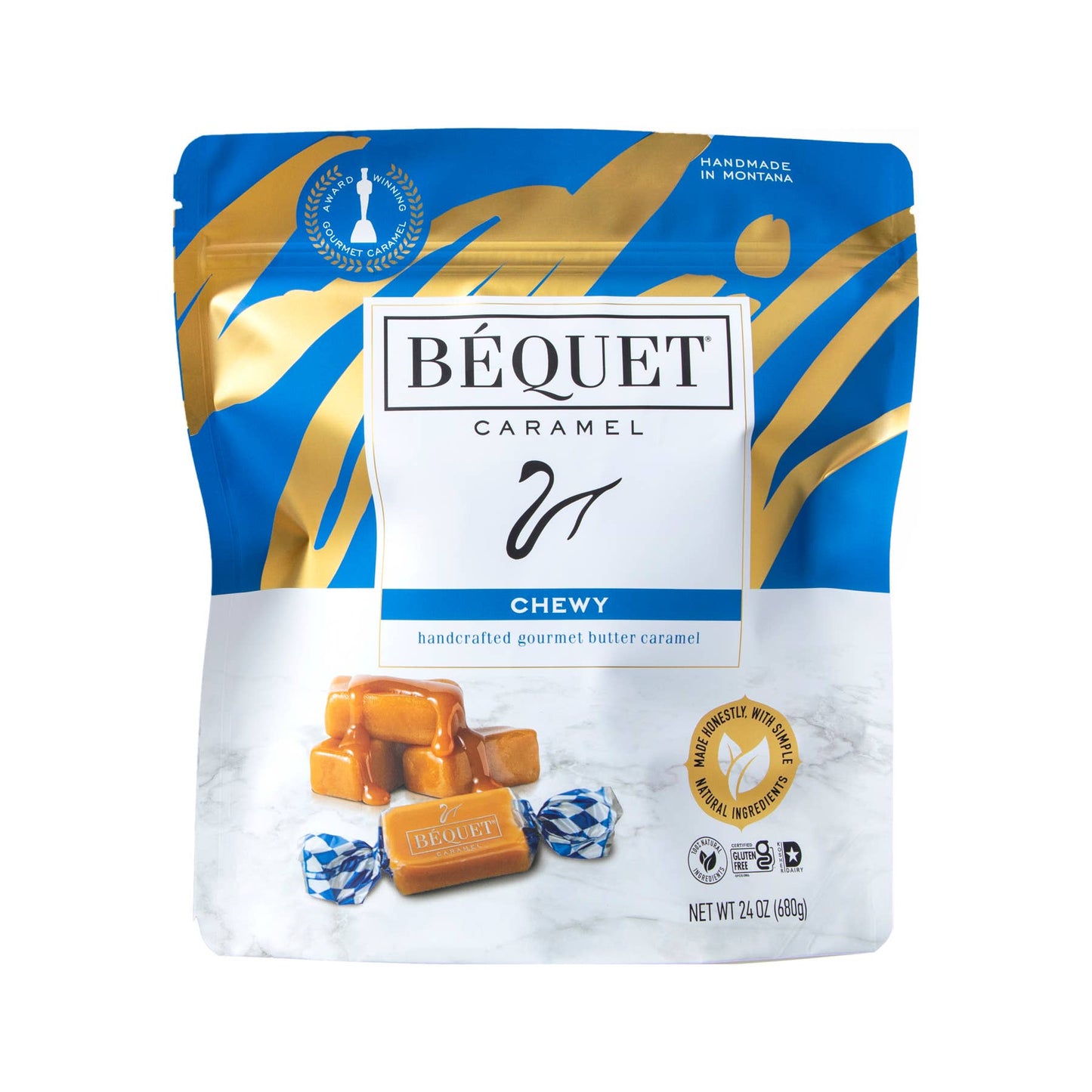 Béquet Gourmet Caramel 24 oz Resealable Pouch