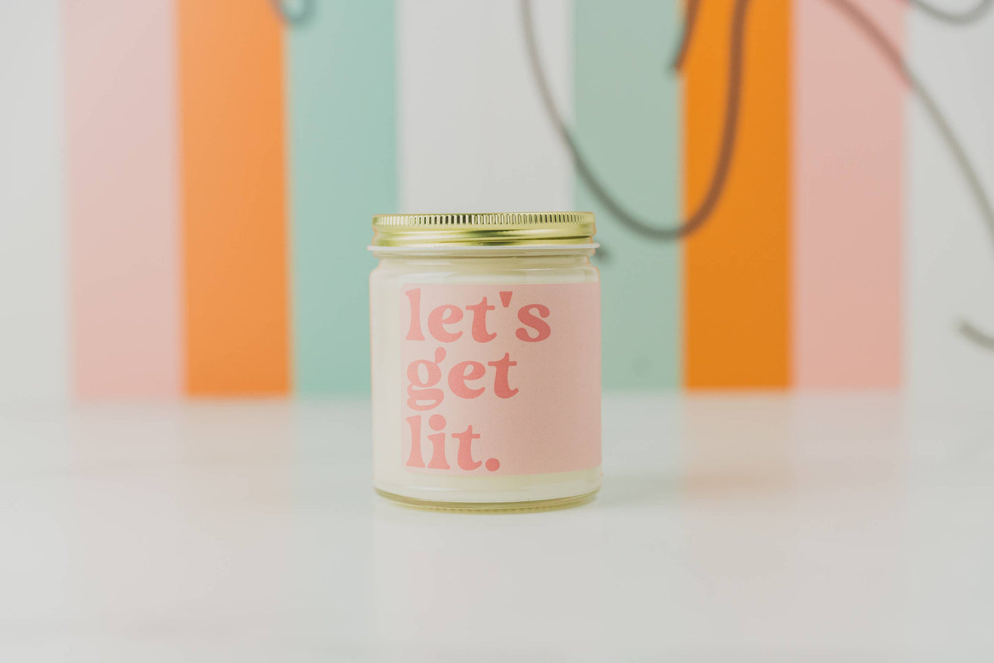 Austy Lou - Retro Vibes - Let's Get Lit - 9 oz Soy Candle