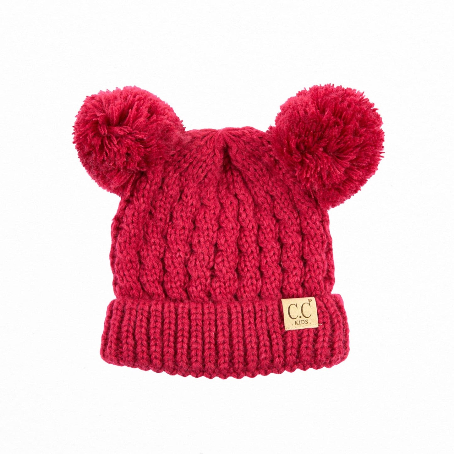 CC Kids Double Pom Beanie KIDS-24 HAT-60