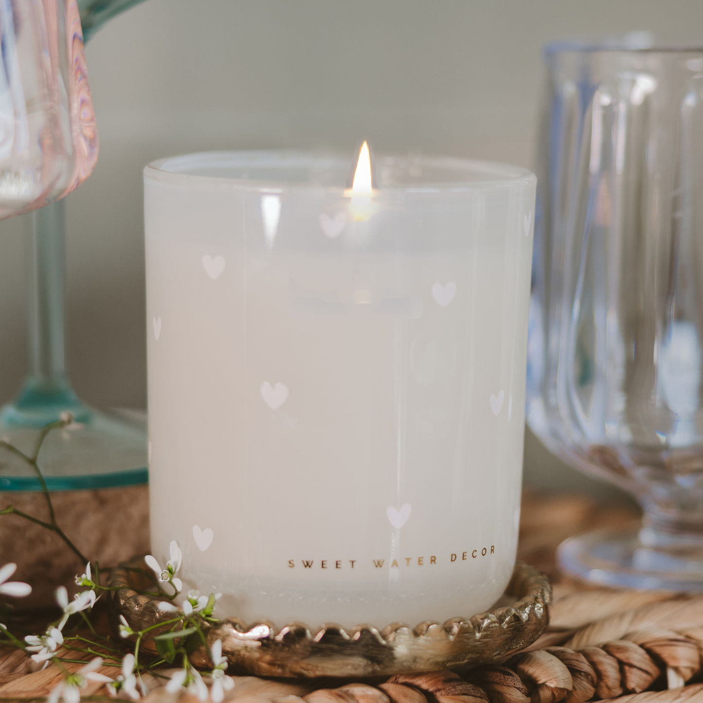 *NEW* All Over Hearts 12 oz Soy Candle - Valentine's Day