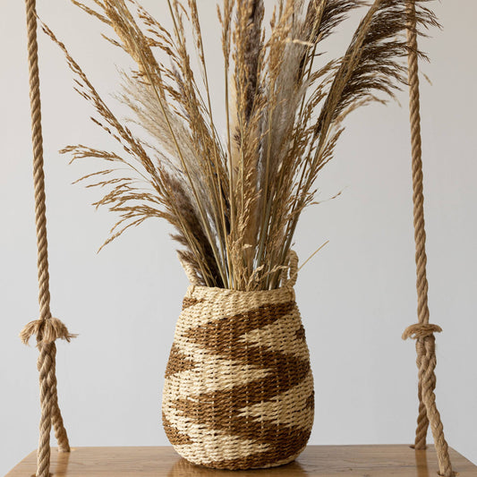 Booker Brown Basket Woven Rope