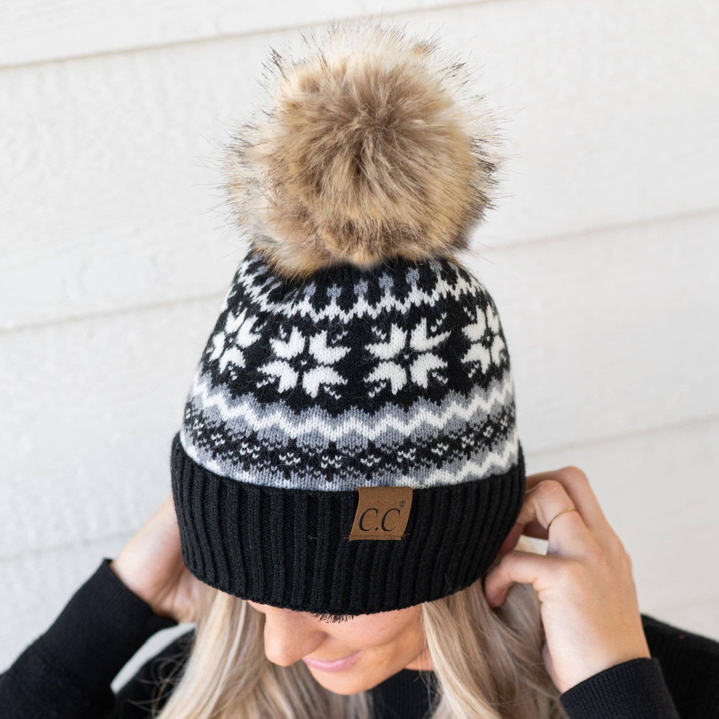 CC Nordic Fair Isle Beanie ( HAT-4029 )