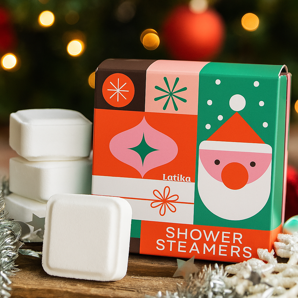 Geo Santa Shower Steamer Set - Christmas 🎅