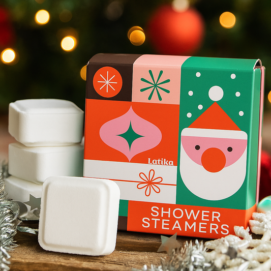 Geo Santa Shower Steamer Set - Christmas 🎅