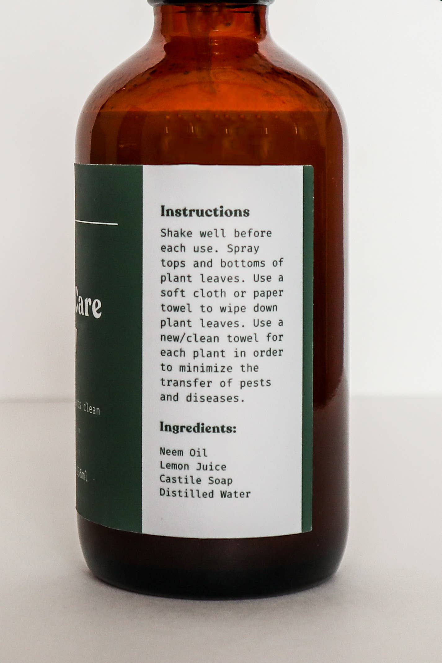 Leaf Care Spray - 8oz l Plant Leaf Cleaner and Shine