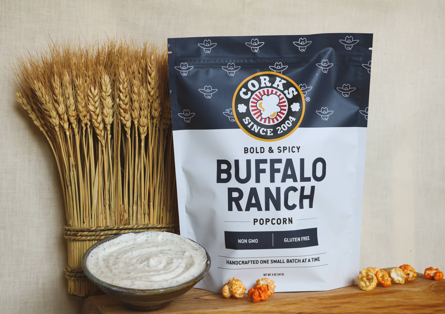 Bold and Spicy Buffalo Ranch Popcorn - 3.0oz