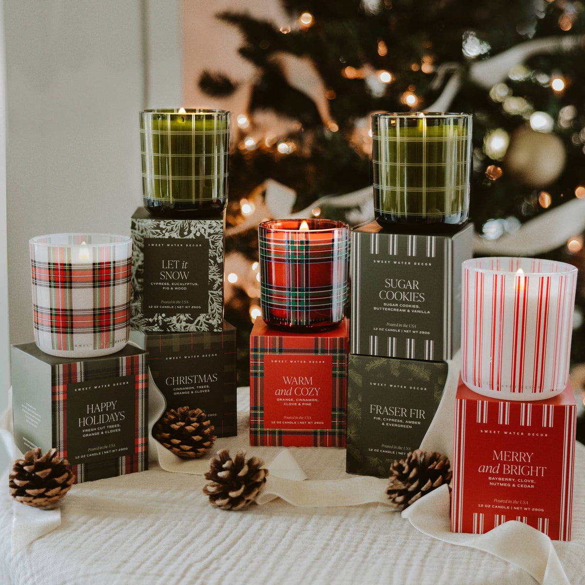 *NEW* Fraser Fir 12 oz Boxed Soy Candle - Christmas Decor