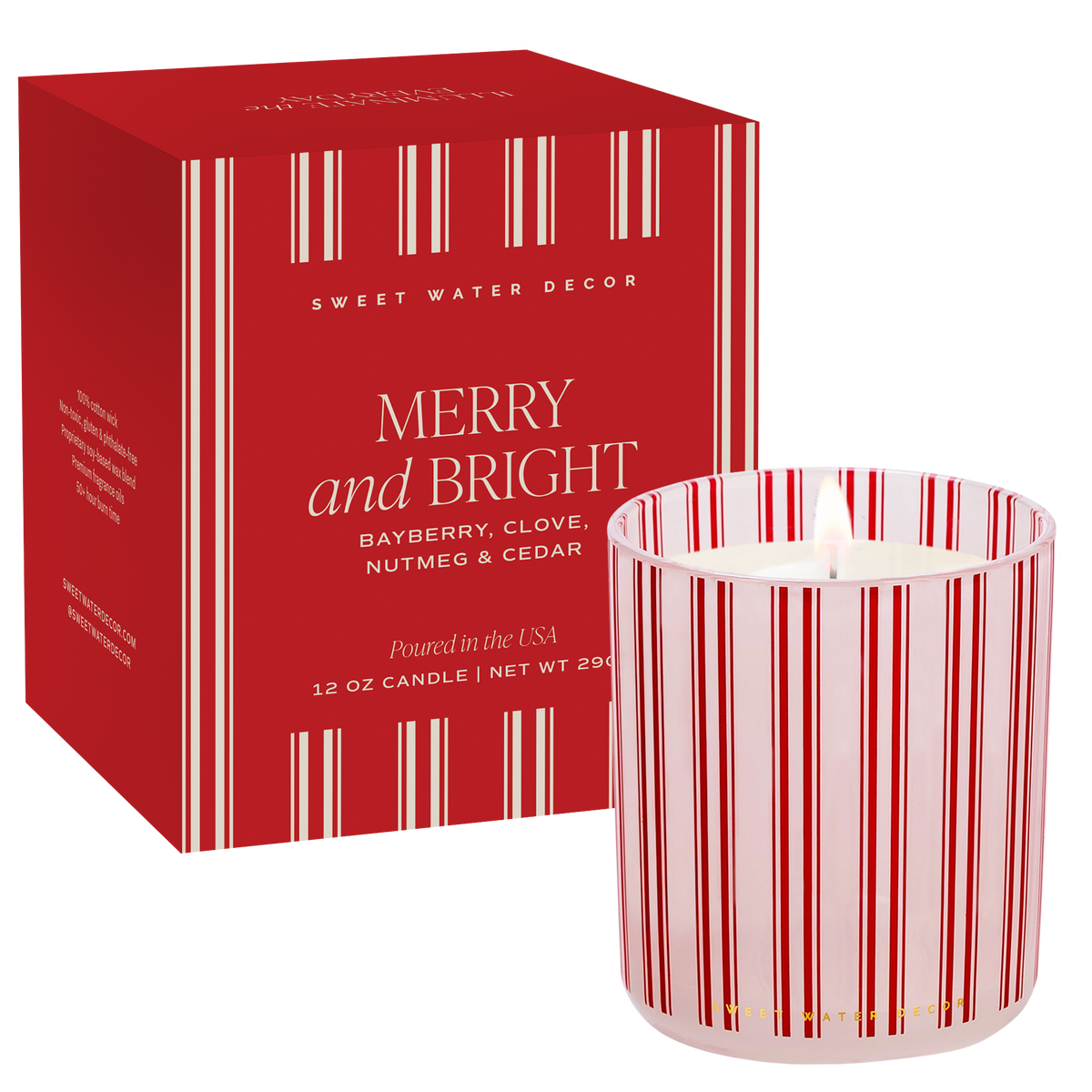 *NEW* Merry and Bright 12 oz Boxed Soy Candle - Gifts