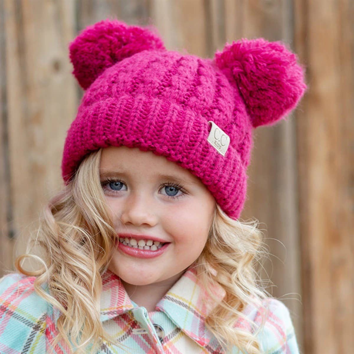 CC Kids Double Pom Beanie KIDS-24 HAT-60