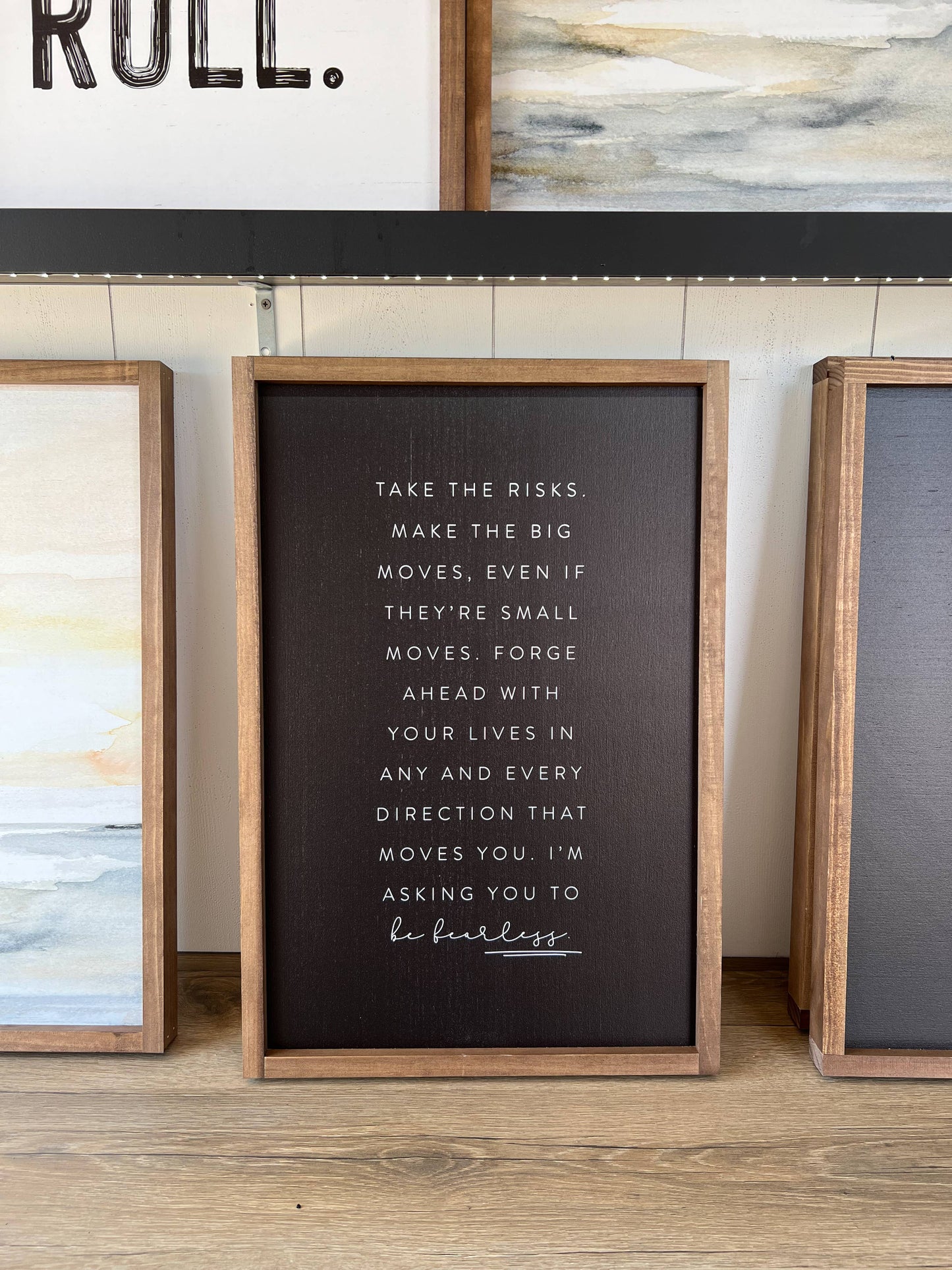 Take the Risks | Handmade Wood Sign, Wall Art