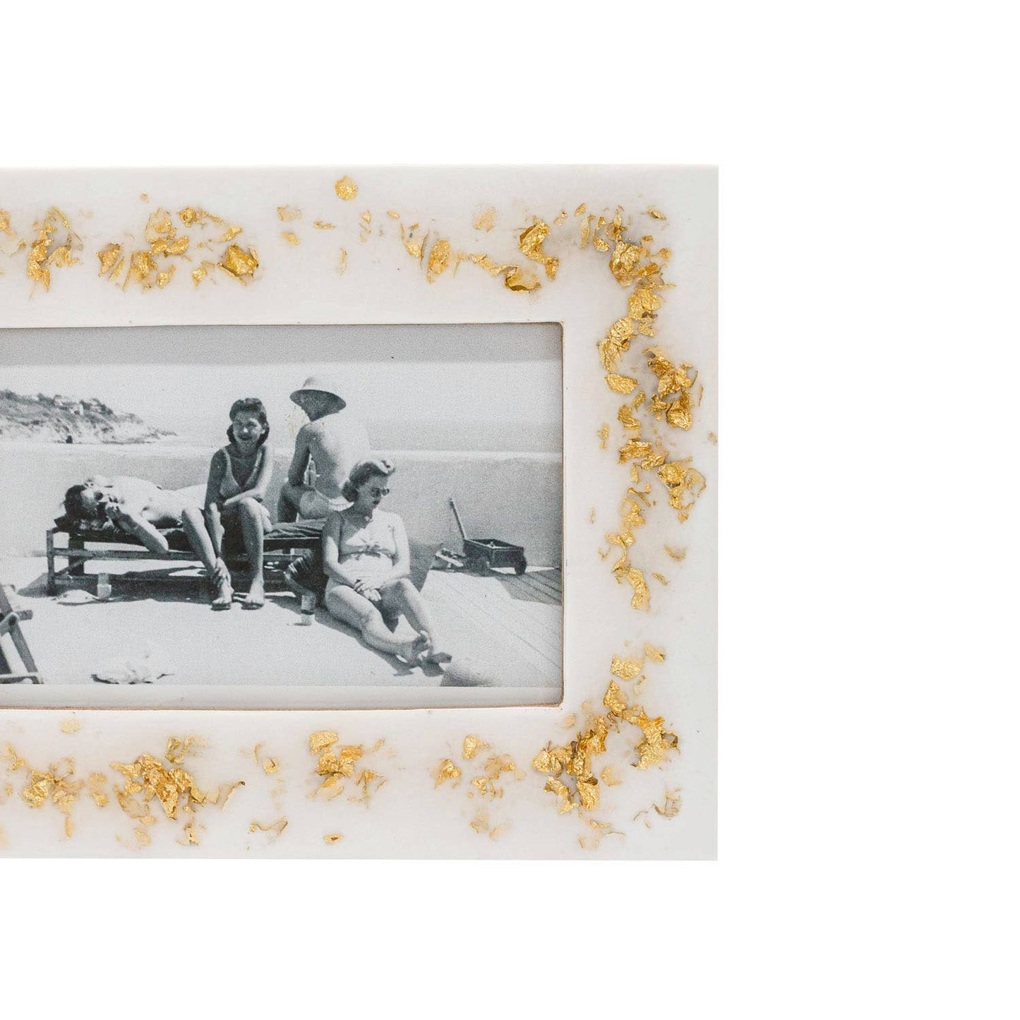 4x6 Photo Chryses Picture Frame Resin Gold Flake