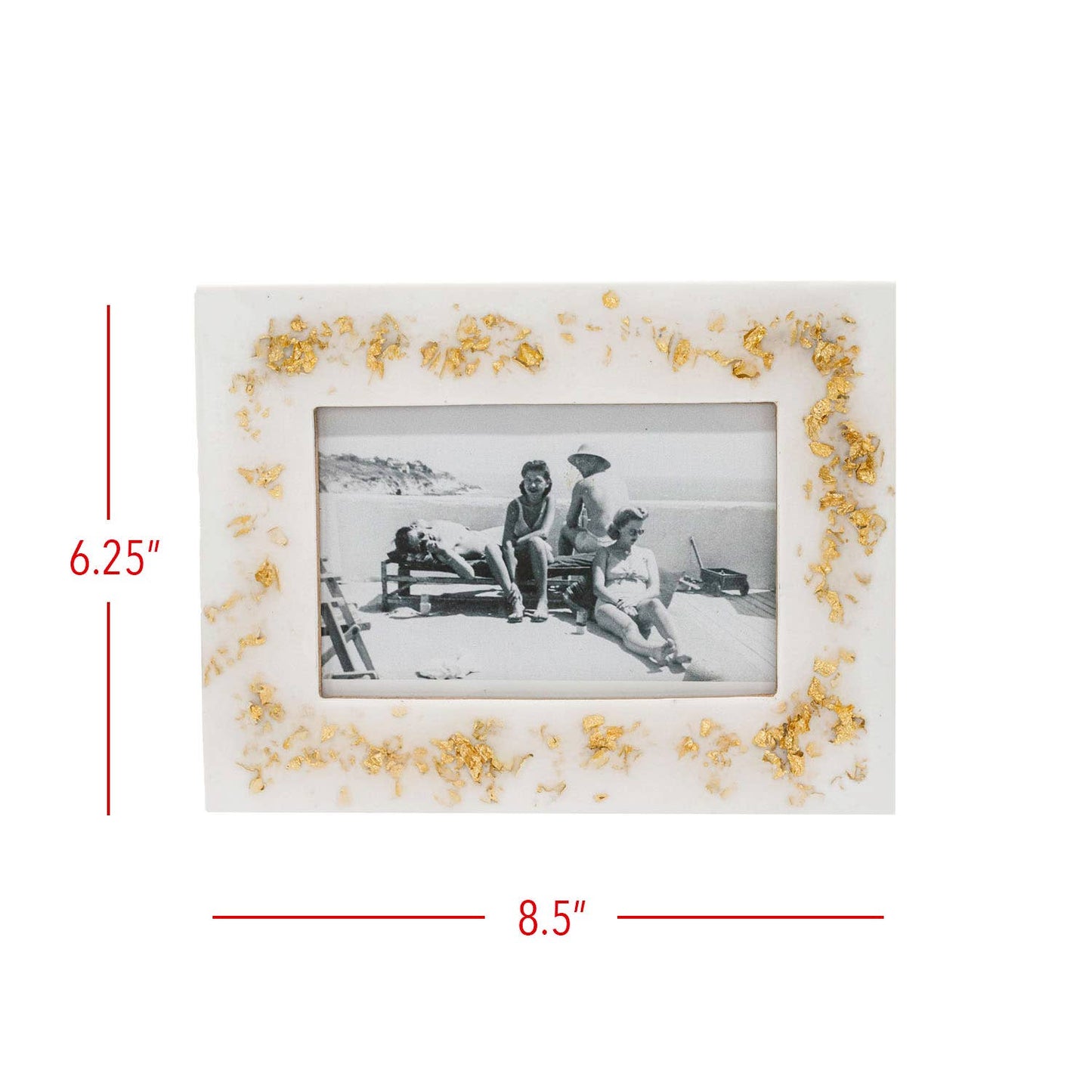 4x6 Photo Chryses Picture Frame Resin Gold Flake
